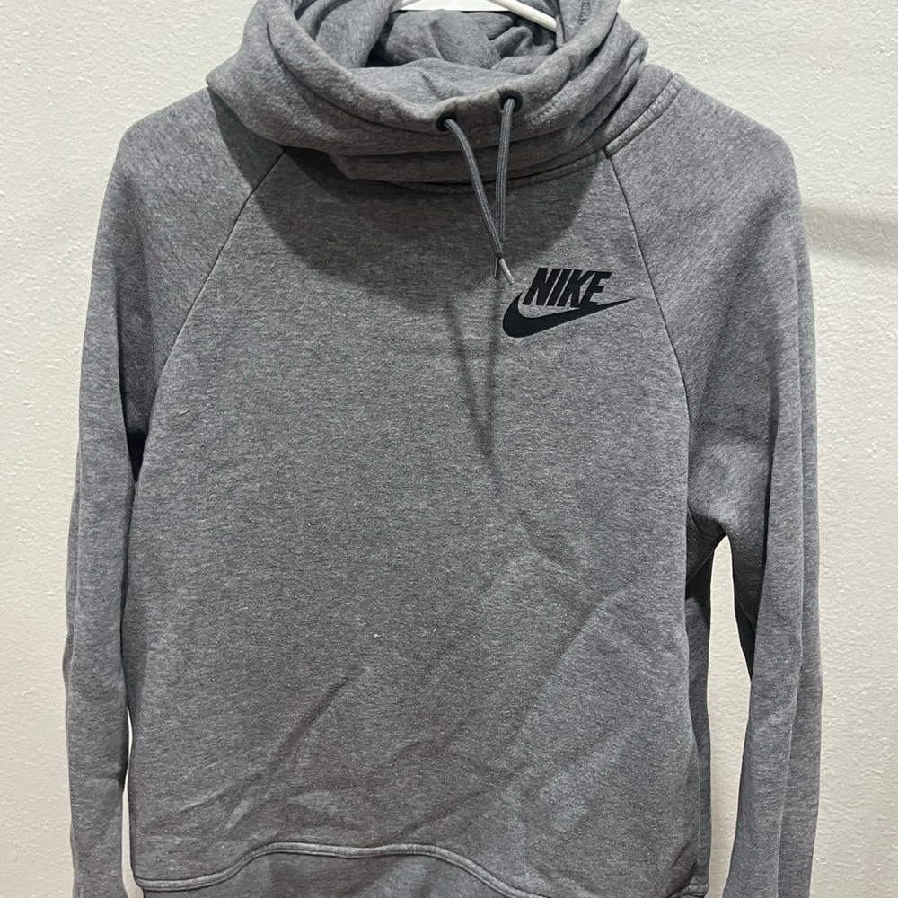 Nike Heather Gray Cowl Neck Sweatshirt